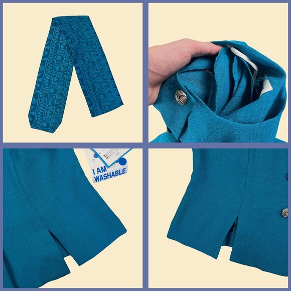 Vtg 90s/Y2K skirt & blouse set by Leslie Fay, size 8P, new old stock (w/ tags) - Picture 3 of 8